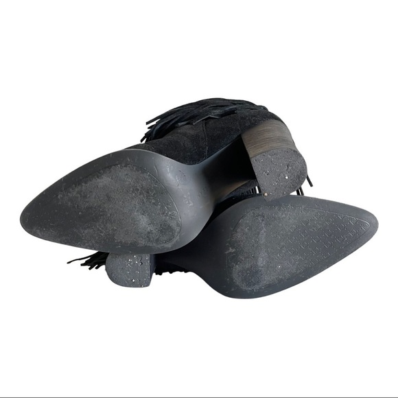 Antonio Melani Suede Fringe Booties - Picture 7 of 8